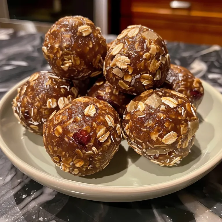 Close-up of Date Energy Balls with a textured surface.