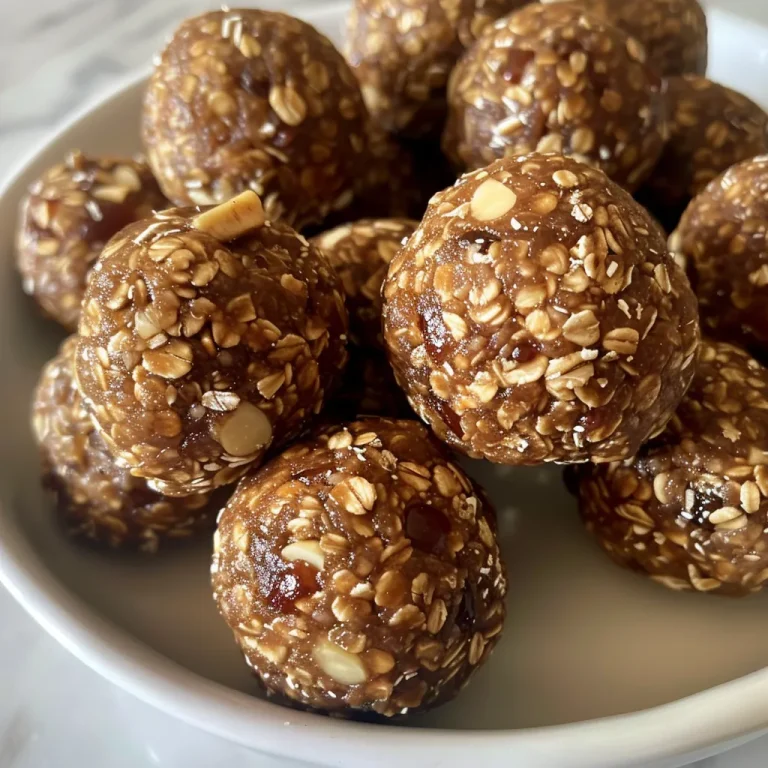 Close-up of Nutty Date Energy Balls arranged on a wooden board.