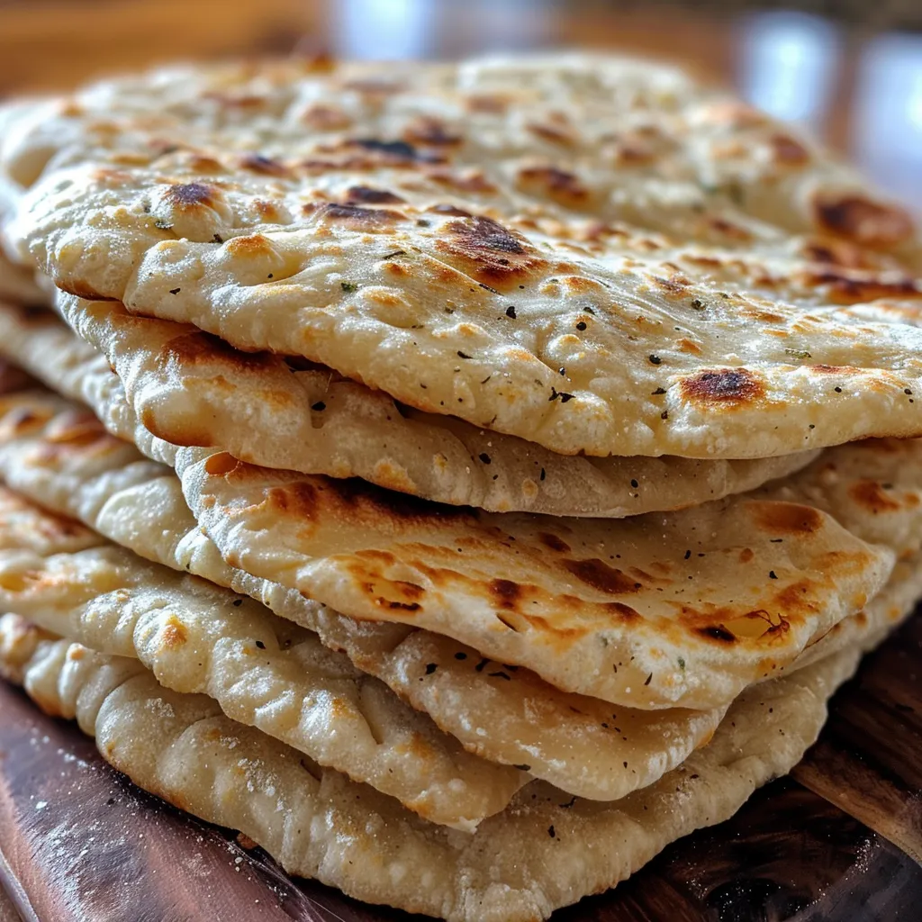 Side view of a deliciously cooked flatbread with a rustic texture.