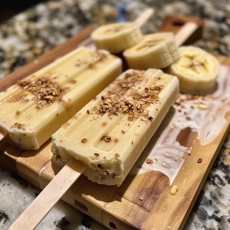 Chill Out with These Wholesome Frozen Banana Yogurt Pops Close-up view of frozen banana yogurt pops, showcasing vibrant sprinkles.