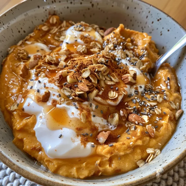 Fall in Love with This Cozy Pumpkin Spice Yogurt Bowl Recipe A close-up view of a creamy pumpkin spice yogurt bowl topped with granola and chia seeds.