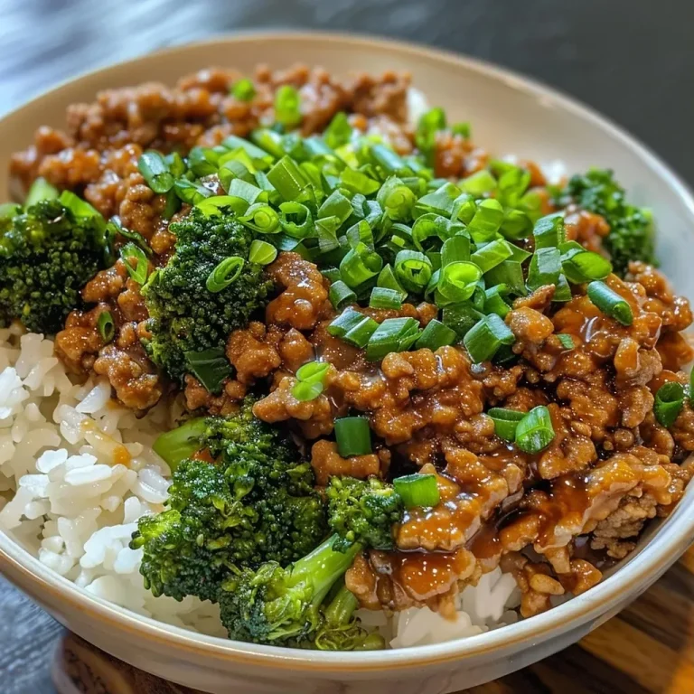 ['Close-up of a Teriyaki Turkey Rice Bowl with broccoli and rice.', 'Side view of a delicious Teriyaki Turkey Rice Bowl featuring ground turkey and vegetables.', 'Juicy Teriyaki Turkey Rice Bowl with steamed broccoli and rice on a plate.', 'A detailed view of a Teriyaki Turkey Rice Bowl showcasing ground turkey and broccoli.']