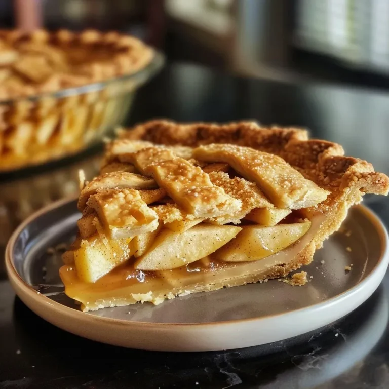 ['Close-up view of a freshly baked almond flour apple pie with a golden crust and visible apple slices.', 'Side view of a delicious almond flour apple pie showcasing its flaky crust filled with sliced apples and spices.', 'Juicy almond flour apple pie presented in a close-up with a vibrant filling of apples and a beautifully baked crust.', 'Detailed side profile of an apple pie made with almond flour, highlighting the apple slices and rich, golden crust.']