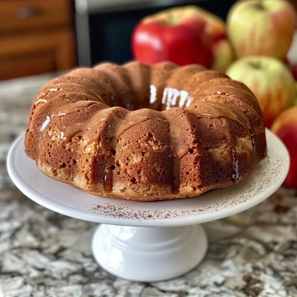 ['Close-up of a moist apple cider donut protein cake with a golden-brown crust and cinnamon topping.', 'A side view of a slice of apple cider donut protein cake, showcasing its soft texture and vibrant spices.', 'Juicy apple cider donut protein cake displayed in a clear plate, highlighting its rich color and ingredients.', 'A beautifully baked apple cider donut protein cake slice, featuring a glossy surface and sprinkled spices.']