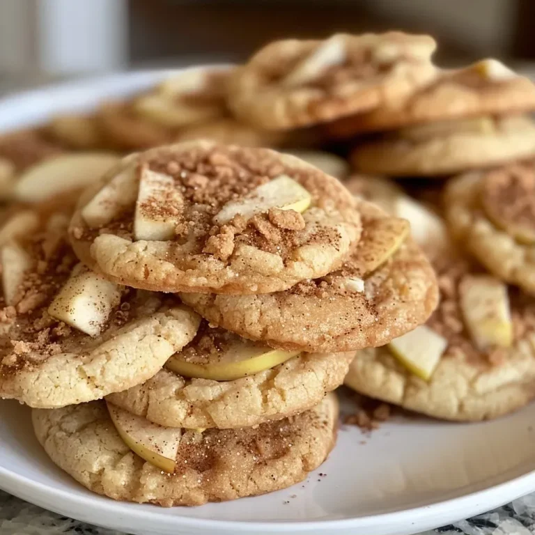 ['Close-up view of freshly baked apple pie cookies with a golden crust.', 'Side view of warm, juicy apple pie cookies filled with diced apples and spices.', 'A tempting arrangement of apple pie cookies showcasing their flaky texture and apple filling.', 'Detailed image of apple pie cookies highlighting the delicious filling and buttery exterior.']