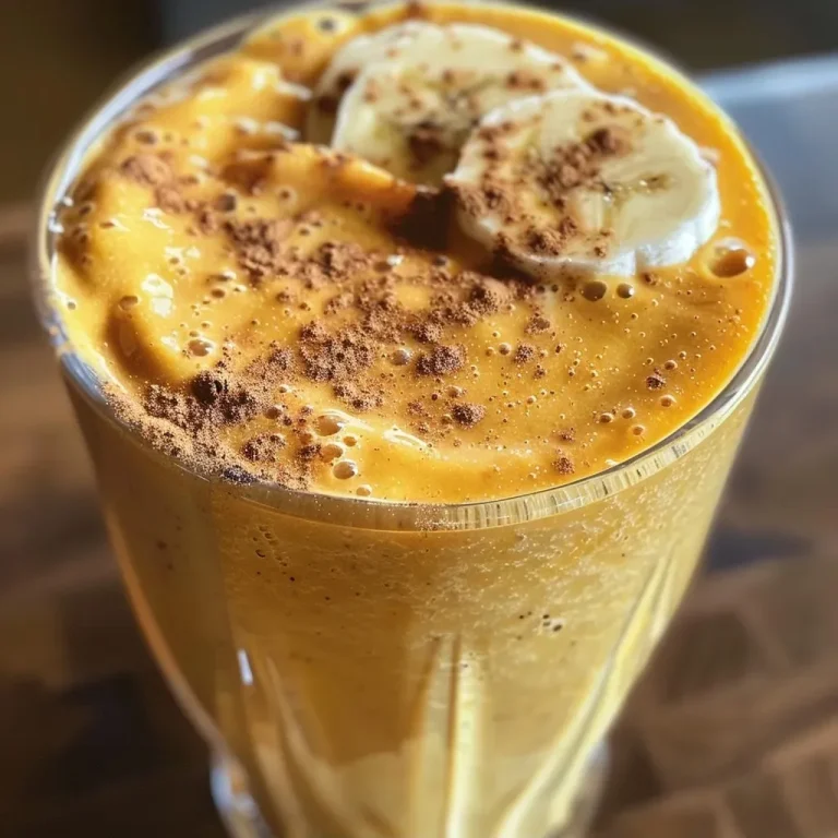 ['Close-up view of a Chai-Spiced Butternut Squash Smoothie in a glass, showcasing its creamy texture.', 'Side angle of a vibrant orange Chai-Spiced Butternut Squash Smoothie garnished with a sprinkle of cinnamon.', 'A delicious Chai-Spiced Butternut Squash Smoothie in a clear glass, highlighting the smoothie’s rich color.', 'Smoothie in a glass featuring warm spices, with butternut squash visible in the background.']