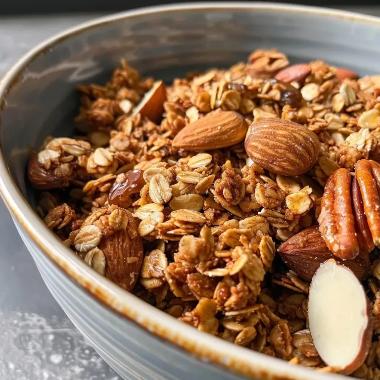 ['Close-up view of Chai Spiced Granola in a bowl with nuts and seeds visible.', 'Side view of a colorful mix of Chai Spiced Granola featuring almonds and pecans.', 'Detailed shot of granola clusters with spices and seeds, highlighting a warm color palette.', 'Close-up of granola showcasing a variety of ingredients including almonds, cashews, and a hint of spice.']