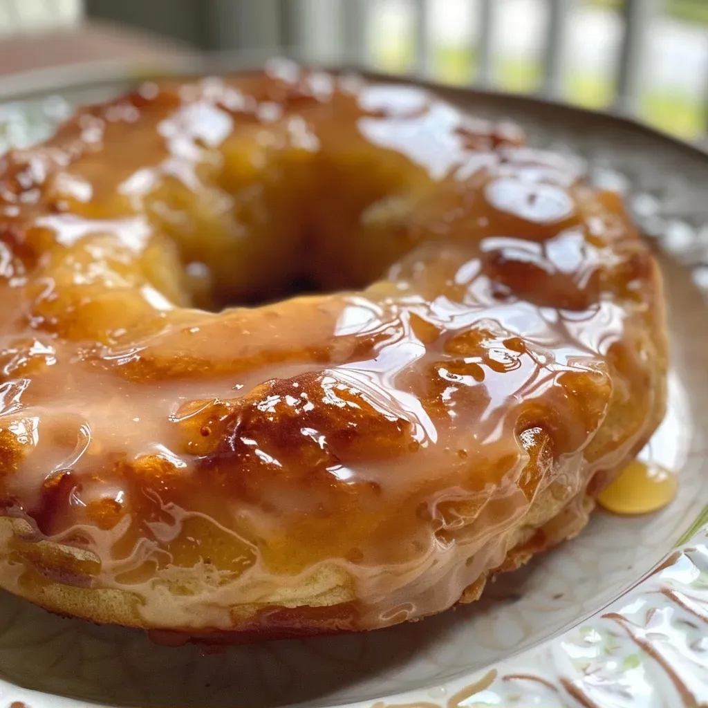 ['Close-up view of a creamy maple glaze drizzled over a dessert, highlighting its texture.', 'Side shot of a delicious maple glaze in a small bowl, with ingredients arranged around it.', 'Thick, shiny maple glaze spilling from a spoon onto a wooden surface, enticing and rich.', 'A visually appealing close-up of maple glaze ingredients displayed together with a finished glaze.']