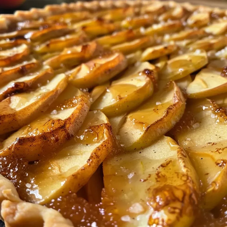 ['Close-up of a golden-brown French Apple Tart, showcasing juicy apple slices.', 'Side view of a flaky French Apple Tart filled with baked apples and a glossy glaze.', 'Detailed image of a French Apple Tart, highlighting the crust and cinnamon-dusted apples.', 'Close-up of a French Apple Tart showing rich caramelized apples atop a buttery crust.']