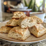 ['Close-up view of a golden-brown homemade chai scone with a maple chai glaze.', 'Side view of freshly baked chai scones topped with a shiny glaze on a rustic table.', 'Juicy homemade chai scones drizzled with maple chai glaze, showcasing texture and color.', 'A delicious homemade chai scone, featuring glaze and spices, set against a simple backdrop.']