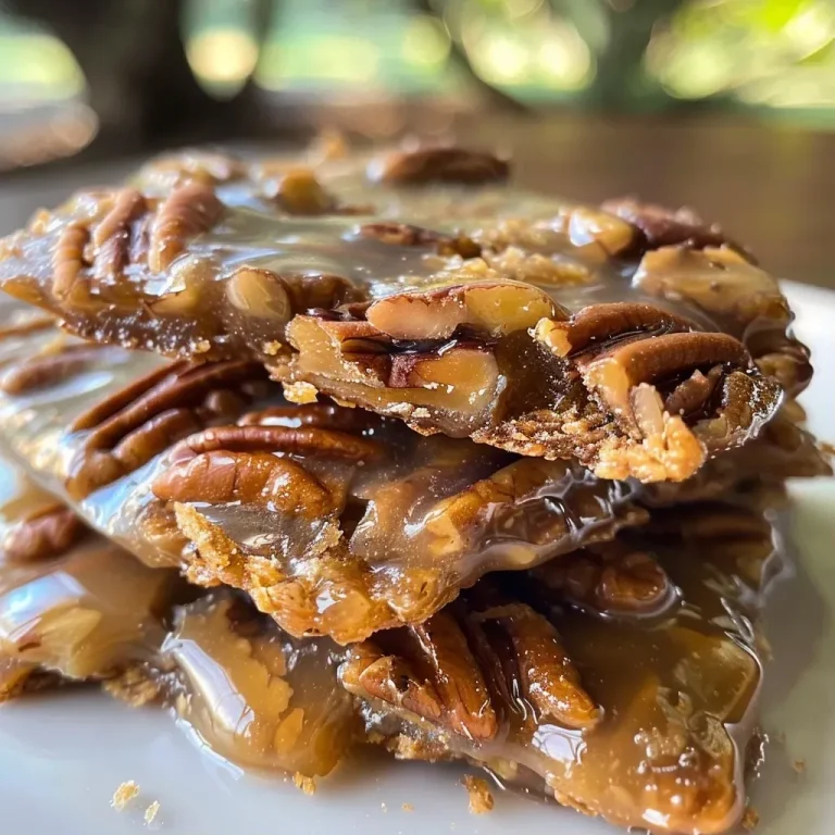 ['A close-up side view of golden-brown Keto Pecan Pralines with shiny caramel coating.', 'Delicious Keto Pecan Pralines arranged neatly, showcasing their texture and color.', 'A mouthwatering display of Keto Pecan Pralines with visible toasted pecans and glossy finish.', 'An inviting side view of Keto Pecan Pralines highlighting their rich caramel and nutty appearance.']