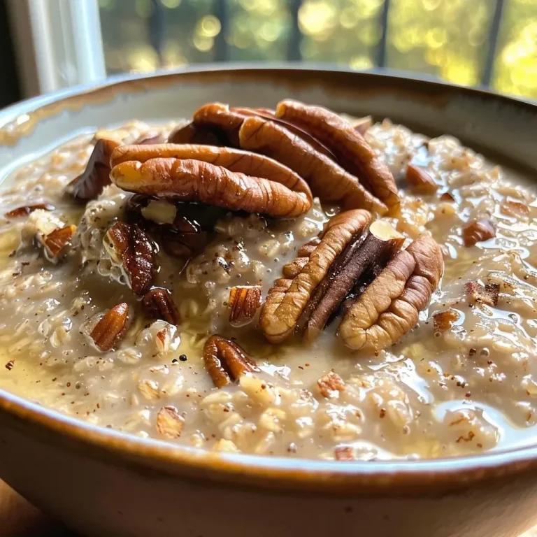 ['Close-up view of Maple Pecan Overnight Oats in a clear glass jar, showcasing oats, pecans, and syrup.', 'Side view of a glass filled with Maple Pecan Overnight Oats, highlighting the textures of oats and nuts.', 'Detailed image of Maple Pecan Overnight Oats topped with chopped pecans, captured in natural light.', 'Close-up of a delicious serving of overnight oats with maple syrup and pecans, presented in a jar.']