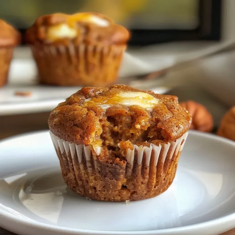 ['Side view of golden-brown Pumpkin Spice Cottage Cheese Muffins with a soft texture.', 'Close-up shot of moist Pumpkin Spice Cottage Cheese Muffins showcasing their spiced topping.', 'Delicious Pumpkin Spice Cottage Cheese Muffins with a sprinkle of chocolate chips and a warm hue.', 'A tantalizing side view of Pumpkin Spice Cottage Cheese Muffins, highlighting their fluffy interior.']