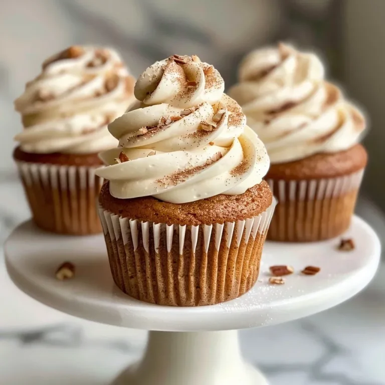 ['Close-up of spice cupcakes topped with cream cheese frosting and chopped pecans.', 'Side view of delicious spice cupcakes with a thick layer of cream cheese frosting.', 'Juicy spice cupcakes adorned with cream cheese frosting, showcasing a rich texture.', 'Beautifully frosted spice cupcakes with a sprinkle of pecans on top, captured in detail.']