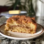 ['Close-up view of a moist sugar-free cinnamon coffee cake with golden-brown crust and cinnamon sugar topping.', 'Side view of a deliciously baked sugar-free cinnamon coffee cake, showcasing its fluffy texture and cinnamon layers.', 'Juicy sugar-free cinnamon coffee cake displayed on a plate, featuring a rich golden color and a crumbly topping.', 'A tempting slice of sugar-free cinnamon coffee cake highlighting its moist interior and cinnamon dusting.']