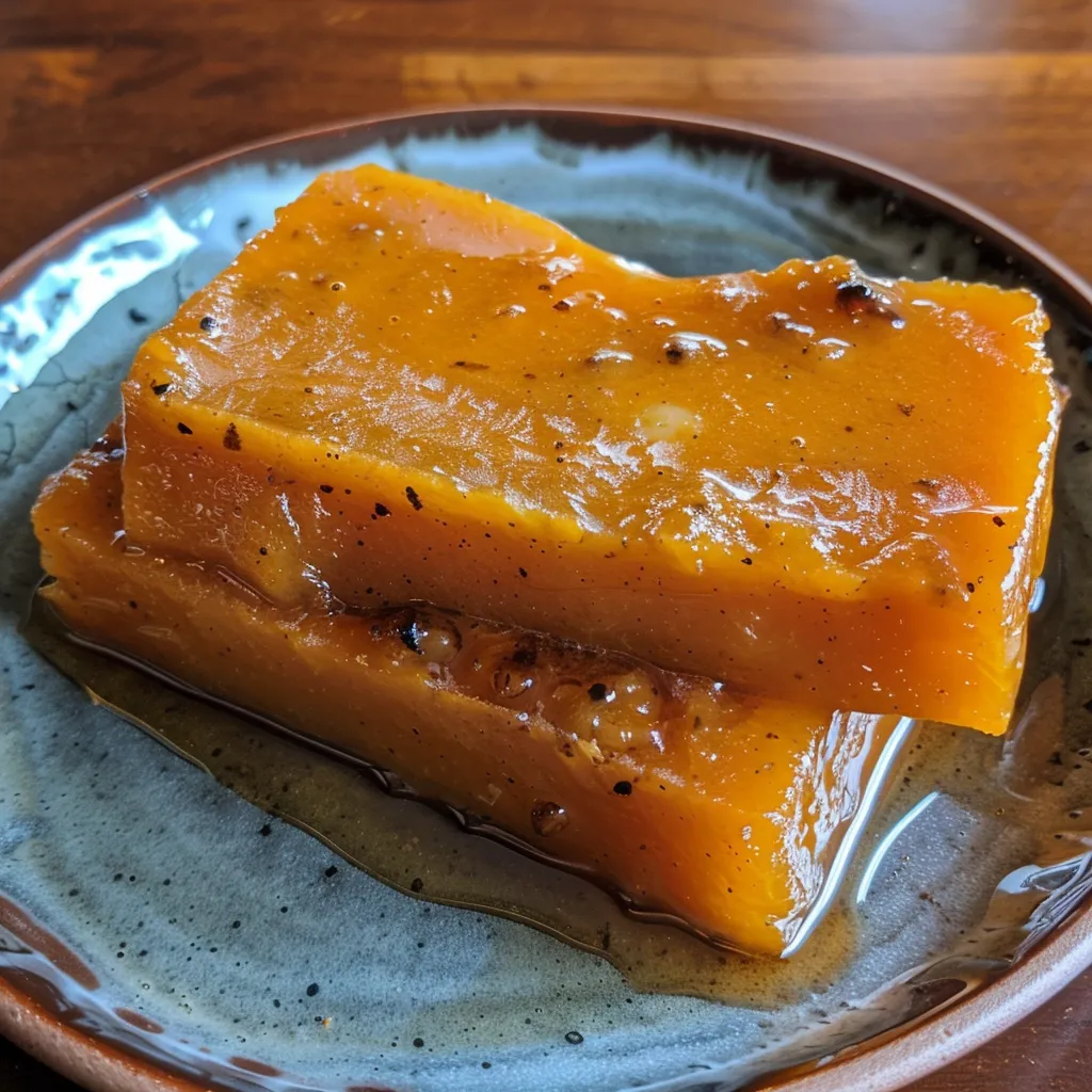 Close-up view of creamy butternut squash butter in a bowl.