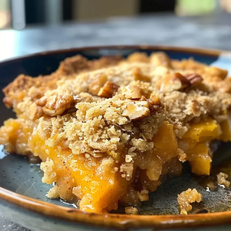 ['Close-up view of a delicious Apple Butternut Squash Cobbler on a wooden table.', 'A slice of Apple Butternut Squash Cobbler topped with nuts, showcasing the golden crust.', 'A mouth-watering Apple Butternut Squash Cobbler displaying its juicy fruit filling.', 'Side view of a freshly baked Apple Butternut Squash Cobbler in a deep dish.']