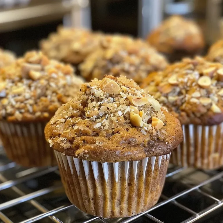 ['A close-up side view of a golden brown muffin, highlighting its moist texture and apple pieces.', 'Juicy Golden Harvest Muffins with a textured surface, showcasing shredded apples and nuts.', 'Side profile of a freshly baked muffin, warm and inviting, with visible carrots and coconut.', 'A delicious muffin revealing its golden crust, featuring bits of fruit and a wholesome appearance.']