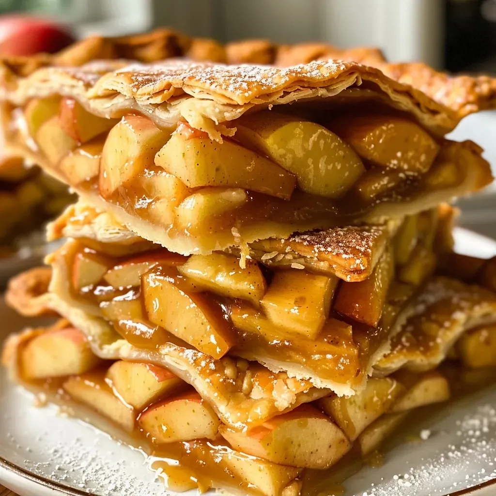 ['Close-up view of a homemade vegan apple pie with a golden crust.', 'Side view of a freshly baked vegan apple pie, showcasing its flaky pastry and filling.', 'A delicious-looking homemade vegan apple pie, cut to reveal the apple filling.', 'Juicy vegan apple pie displayed on a plate, highlighting its crispy outer layer.']
