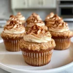 ['Close-up view of Keto Spice Cake Cupcakes showcasing their moist texture and icing.', 'Side view of decorated Keto Spice Cake Cupcakes with a rich cream cheese frosting.', 'Juicy Keto Spice Cake Cupcakes with a sprinkle of cinnamon on top, captured in detail.', 'Deliciously crafted Keto Spice Cake Cupcakes presented with creamy frosting and spice dusting.']