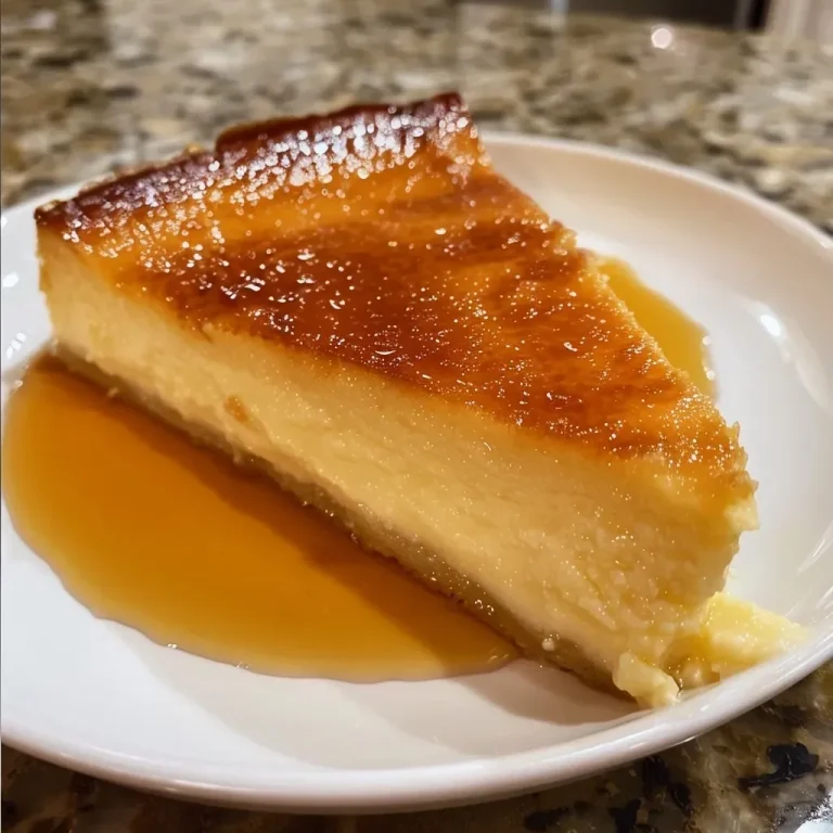 ['Close-up side view of a creamy Puerto Rican Flan de Queso, highlighting its smooth texture.', 'Detailed view of a slice of Puerto Rican Flan de Queso, showcasing its rich golden color and glossy surface.', 'Side perspective of a luscious cheese flan with a caramel glaze, emphasizing its soft, decadent layers.', 'Mouth-watering image of a Puerto Rican cheesecake flan, with a shiny caramel topping glistening.']