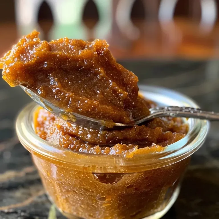['Close-up of a creamy, orange-hued pumpkin butter in a jar with a spoon.', 'Side view of smooth pumpkin butter on a wooden table, showcasing its rich texture.', 'Vivid image of pumpkin butter with a warm tone, highlighting its spreadable consistency.', 'A jar of homemade pumpkin butter with a spoon resting on the side, emphasizing its delicious appearance.']