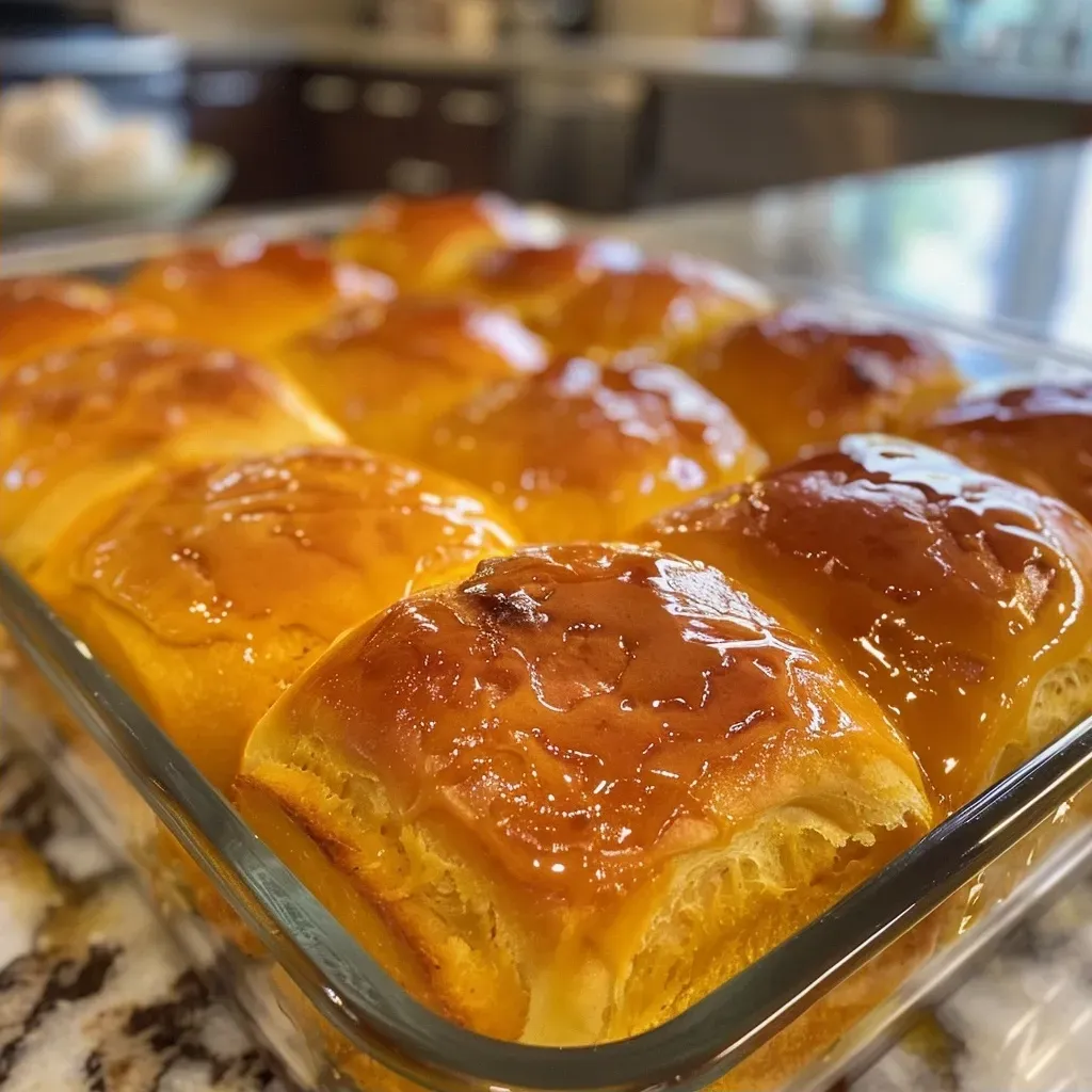 ['Close-up view of golden brown Pumpkin Dinner Rolls, fluffy and freshly baked.', 'Side view of warm, soft Pumpkin Dinner Rolls with a shiny glazed topping.', 'Juicy, orange-hued Pumpkin Dinner Rolls arranged on a rustic wooden surface.', 'Soft, pillowy Pumpkin Dinner Rolls with a hint of steam rising from them.']