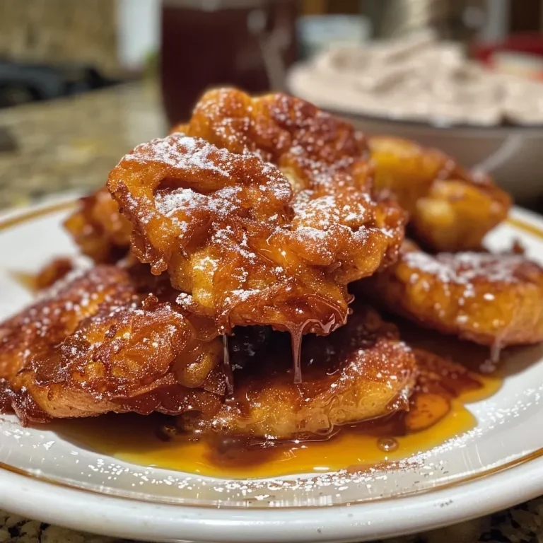 ['A close-up view of soft cinnamon apple fritters coated in a vanilla glaze.', 'Side view of golden-brown apple fritters drizzled with white vanilla icing.', 'Juicy apple fritters topped with a glossy vanilla glaze on a wooden table.', 'Appetizing cinnamon apple fritters with a smooth vanilla glaze in a rustic setting.']