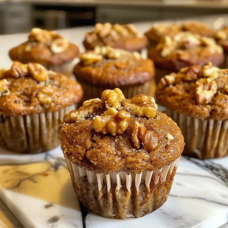 ['Close-up of a spiced walnut and fig muffin with a golden-brown top.', 'Side view of a freshly baked muffin with pieces of fig and walnut visible.', 'Juicy and delicious muffin showcasing spiced ingredients and a textured surface.', 'Detailed view of a walnut fig muffin, highlighting its moist interior and specks of nuts.']