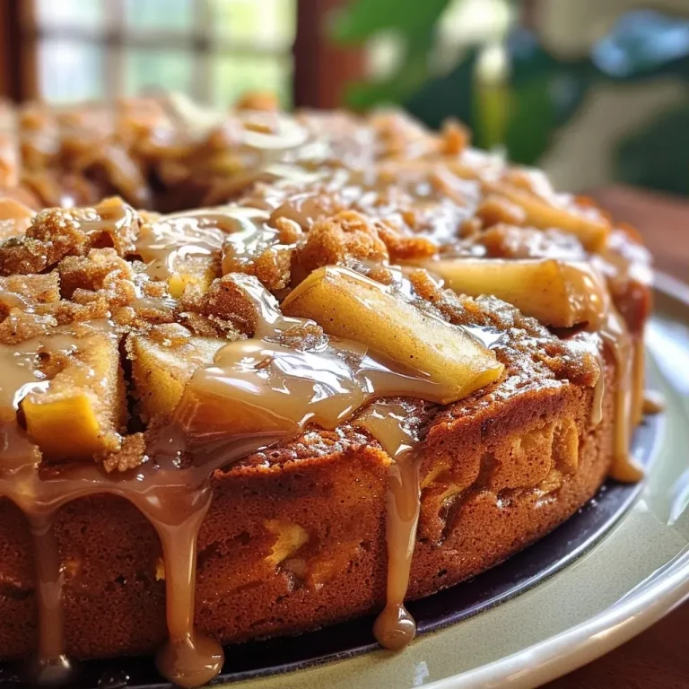 ['Close-up side view of a moist Toffee Apple Cake with chunks of apple visible.', 'Detailed view of Toffee Apple Cake, showcasing its caramel glaze and apple pieces.', 'Slice of Toffee Apple Cake with a glossy toffee topping and apple bits.', 'A richly layered Toffee Apple Cake highlighting its soft texture and shiny toffee surface.']