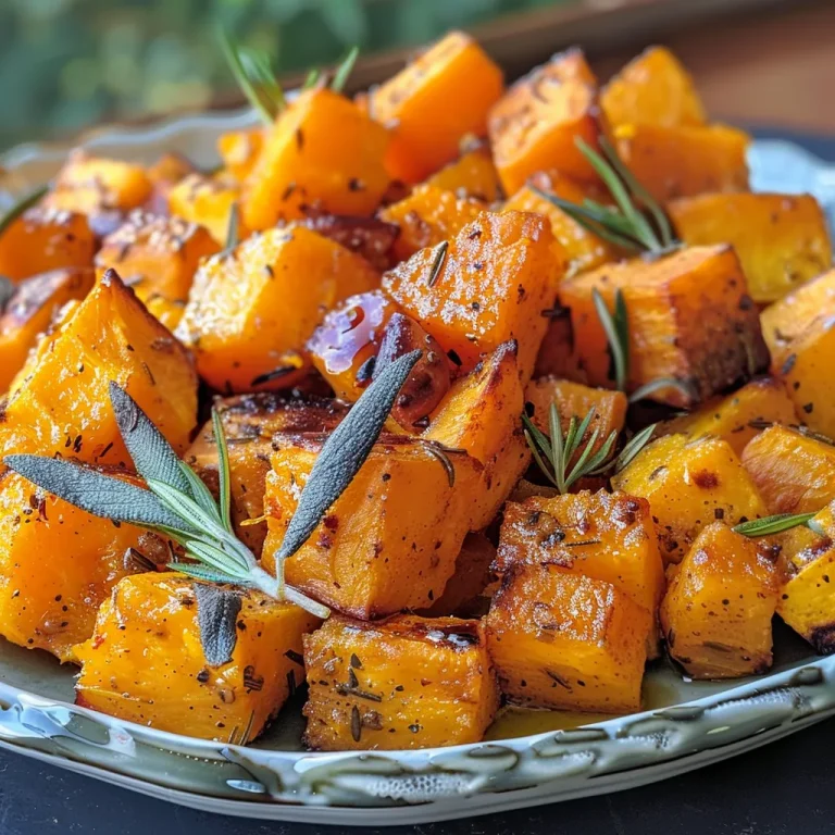 ['Close-up view of baked butternut squash, showcasing its golden-brown exterior.', 'Juicy butternut squash, caramelized and glistening, arranged on a plate.', 'Side angle of oven-baked butternut squash, with butter and spices visibly melted.', 'Freshly baked butternut squash highlighted, emphasizing its tempting texture and glaze.']